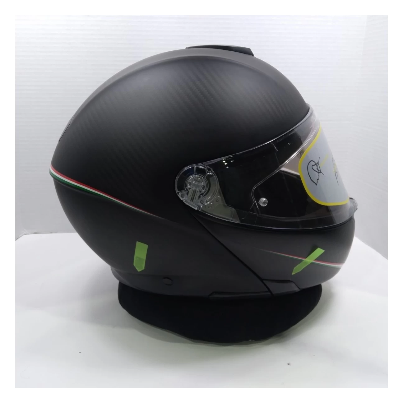 AGV Sportmodular Carbon Tricolore Helmet Matte Black / XL [Blemished - Very Good] - Image 6