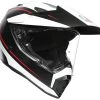 AGV AX9 Pacific Road Helmet -Icon Store agvax9 pacific road helmet matte black white red