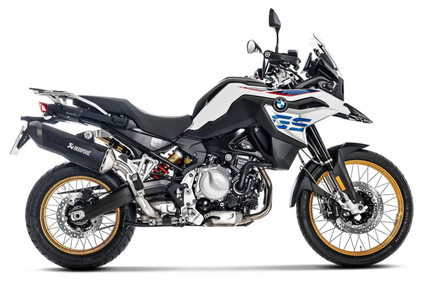Akrapovic Slip-On Exhaust BMW F750GS / F850GS / Adventure Black Titanium/Carbon Fiber [Open Box] - Image 3