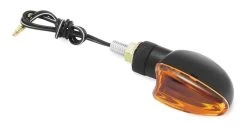 BikeMaster Mini-Stalk Turn Signals -Icon Store bike master mini stalk turn signals black amber 2