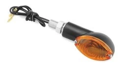 BikeMaster Mini-Stalk Turn Signals -Icon Store bike master mini stalk turn signals black amber