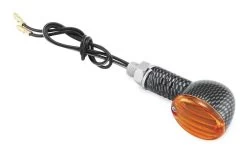 BikeMaster Mini-Stalk Turn Signals -Icon Store bike master mini stalk turn signals carbon amber 1