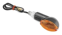 BikeMaster Mini-Stalk Turn Signals -Icon Store bike master mini stalk turn signals carbon amber