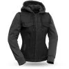 First Manufacturing Essex Women's Jacket -Icon Store first manufacturing essex womens jacket black grey