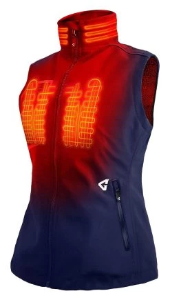 Gerbing 7V Torrid 2.0 Women's Softshell Heated Vest -Icon Store gerbing7 v torrid20 womens softshell heated vest navy 1