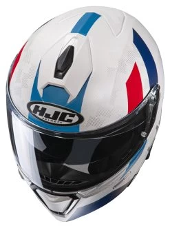 HJC I90 Syrex Helmet -Icon Store hjci90 syrex helmet white blue red 2