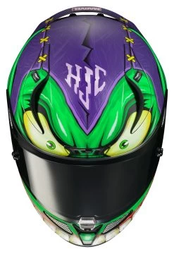 HJC RPHA 11 Pro Green Goblin Helmet 8 HJC RPHA 11 Pro Green Goblin Helmet -Icon Store hjcrpha11 pro green goblin helmet green purple 2