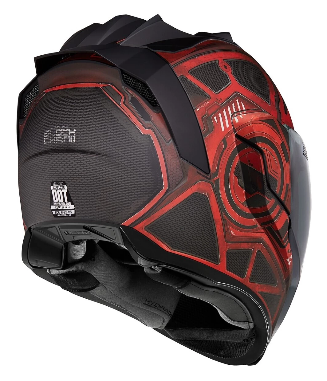 Icon Airflite Blockchain Helmet Red/Black / MD [Open Box] - Image 2