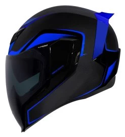 Icon Airflite Crosslink Helmet Black/Blue / LG [Open Box] -Icon Store icon airflite crosslink helmet black blue lg open box black blue 2