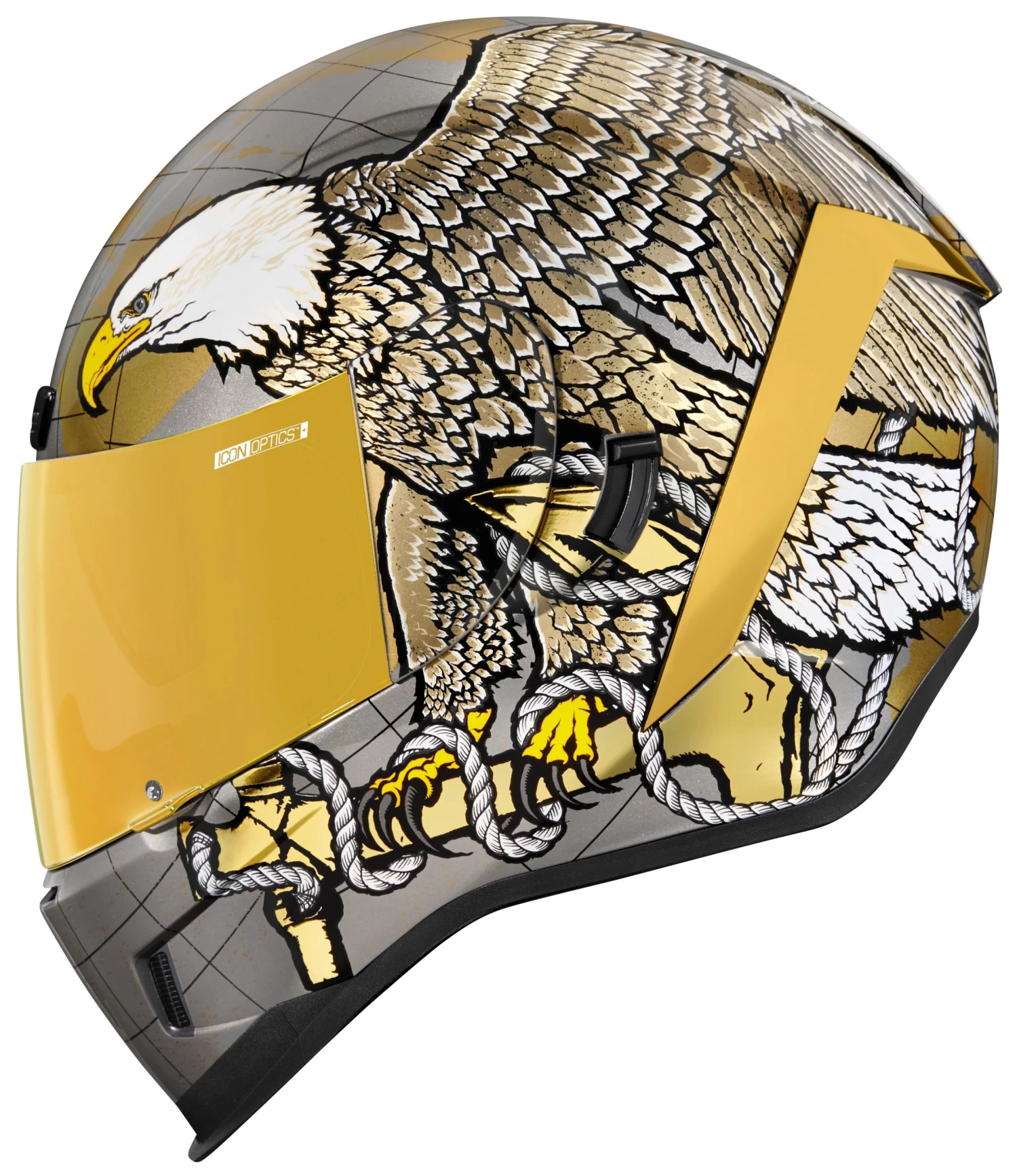 Icon Airform Semper Fi Helmet Gold/Silver/White / LG [Open Box] - Image 2