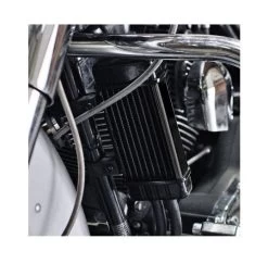 Jagg Vertical Frame Mount Wide Line Oil Cooler For Harley 1955-2022 -Icon Store jagg vertical frame mount wide line oil cooler for harley19842015 black 1