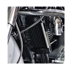 Jagg Vertical Frame Mount Wide Line Oil Cooler For Harley 1955-2022 -Icon Store jagg vertical frame mount wide line oil cooler for harley19842015 chrome