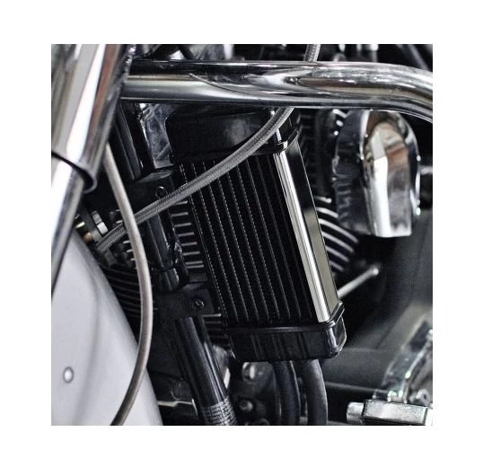 Jagg Vertical Frame Mount Wide Line Oil Cooler For Harley 1955-2022 - Image 3