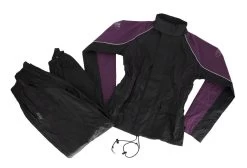 Joe Rocket RS-2 Women's Rain Suit -Icon Store joe rocket rs2 womens rain suit black purple