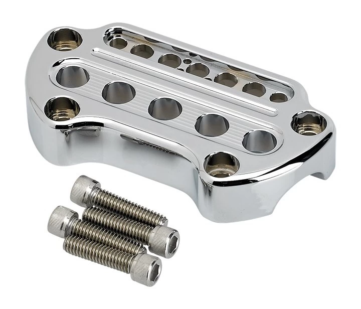 Joker Machine Riser Handlebar Top Clamp Indicator Light Cutout For Harley - Image 5