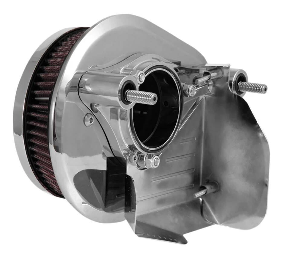 K&N Street Metal Flare Air Intake System For Harley 2017-2023 Mirror Aluminum [Previously Installed] - Image 2