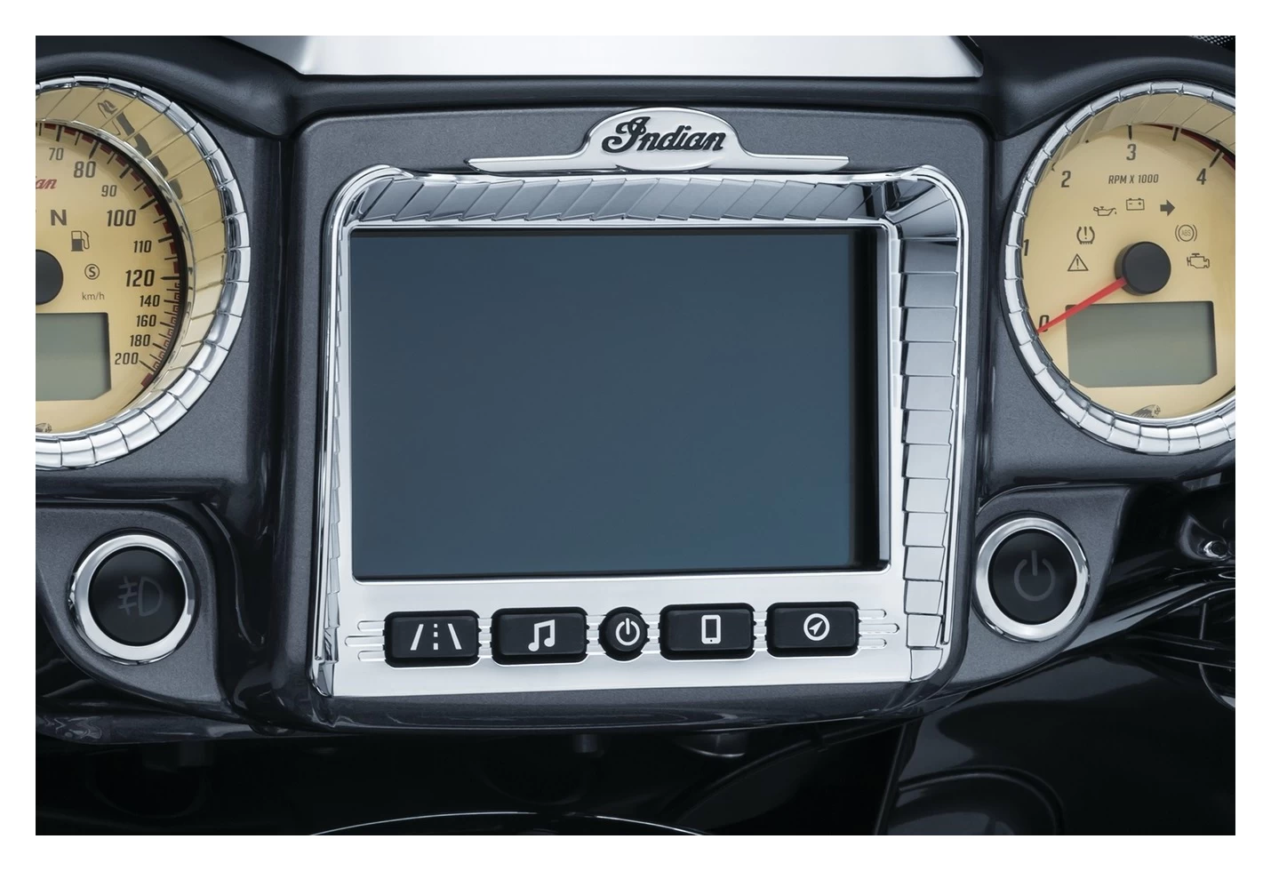 Kuryakyn Aztec Stereo Accent For Indian 2017-2019 7 Kuryakyn Aztec Stereo Accent For Indian 2017-2019 - Image 6