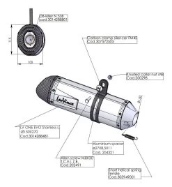 LeoVince LV One EVO Weld-On Muffler -Icon Store leo vince lv one evo universal muffler