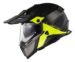 LS2 Blaze Elevation Helmet -Icon Store ls2 blaze elevation helmet matte black hi viz yellow 1