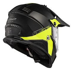 LS2 Blaze Elevation Helmet -Icon Store ls2 blaze elevation helmet matte black hi viz yellow 3