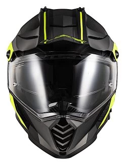 LS2 Blaze Elevation Helmet -Icon Store ls2 blaze elevation helmet matte black hi viz yellow 4