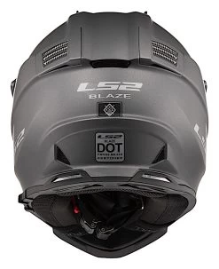 LS2 Blaze Helmet -Icon Store ls2 blaze helmet matte titanium 2