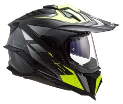 LS2 Explorer Carbon Focus Helmet Titanium/Yellow / 2XL [Open Box] -Icon Store ls2 explorer carbon focus helmet titanium yellow2 xl open box titanium yellow 3