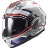 LS2 Valiant II Revo Helmet Red/White/Blue / LG [Open Box] -Icon Store ls2 valiant ii revo helmet red white blue lg open box red white blue