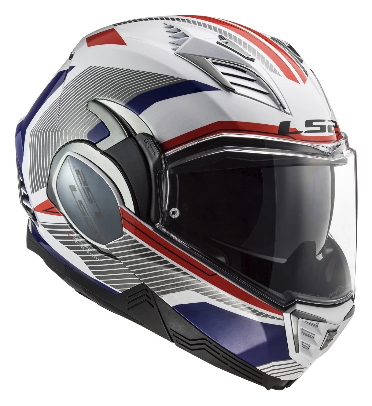 LS2 Valiant II Revo Helmet Red/White/Blue / LG [Open Box] - Image 3