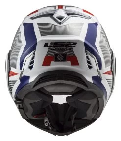 LS2 Valiant II Revo Helmet Red/White/Blue / LG [Open Box] -Icon Store ls2 valiant ii revo helmet red white blue lg open box red white blue 3