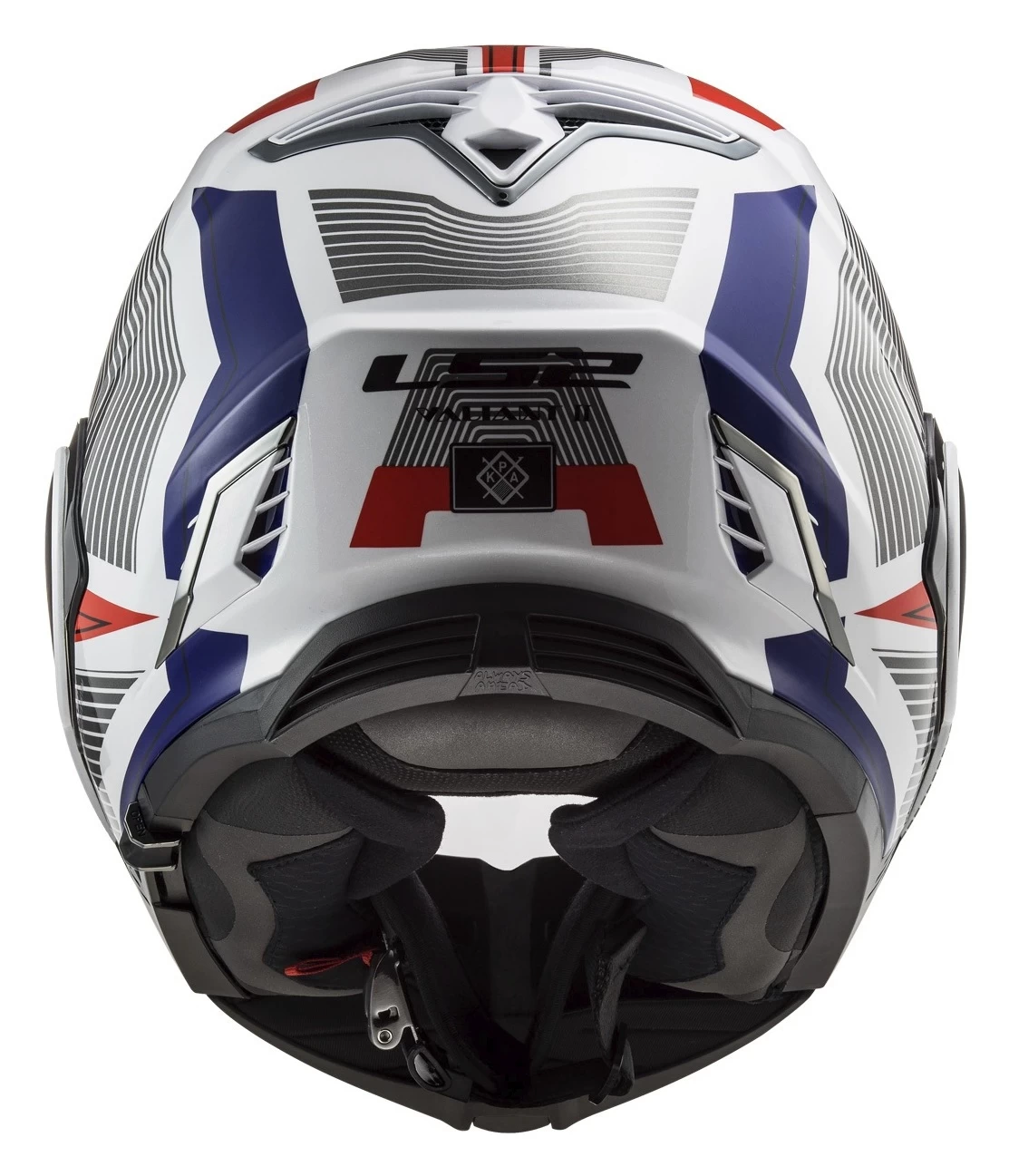 LS2 Valiant II Revo Helmet Red/White/Blue / LG [Open Box] - Image 4