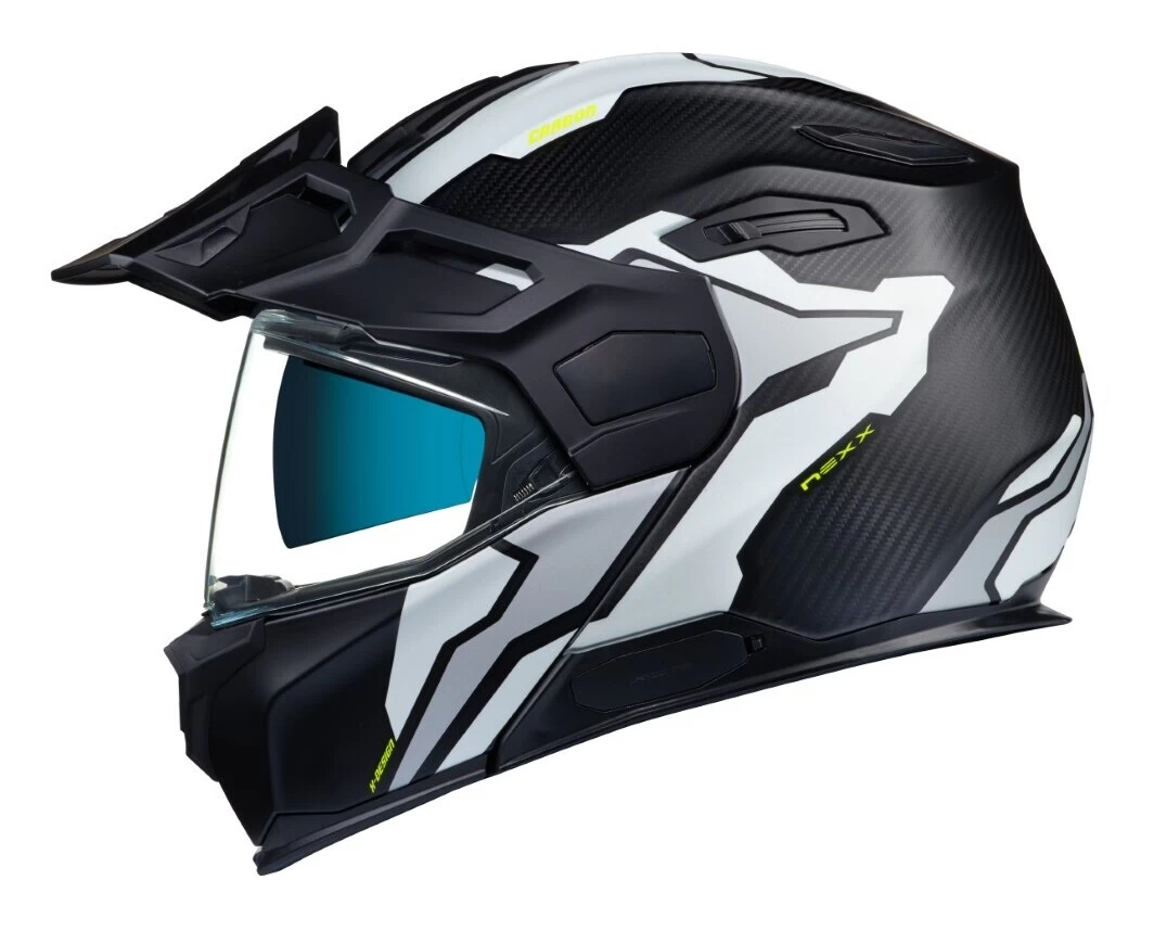 Nexx X Vilijord Carbon Light Nomad Helmet Black/White / LG [Open Box] - Image 2