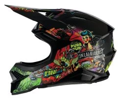 O'Neal 3 Series Crank Helmet Black/Green/Red / 2XL [Open Box] -Icon Store o neal3 series crank helmet black green red2 xl open box black green red 1