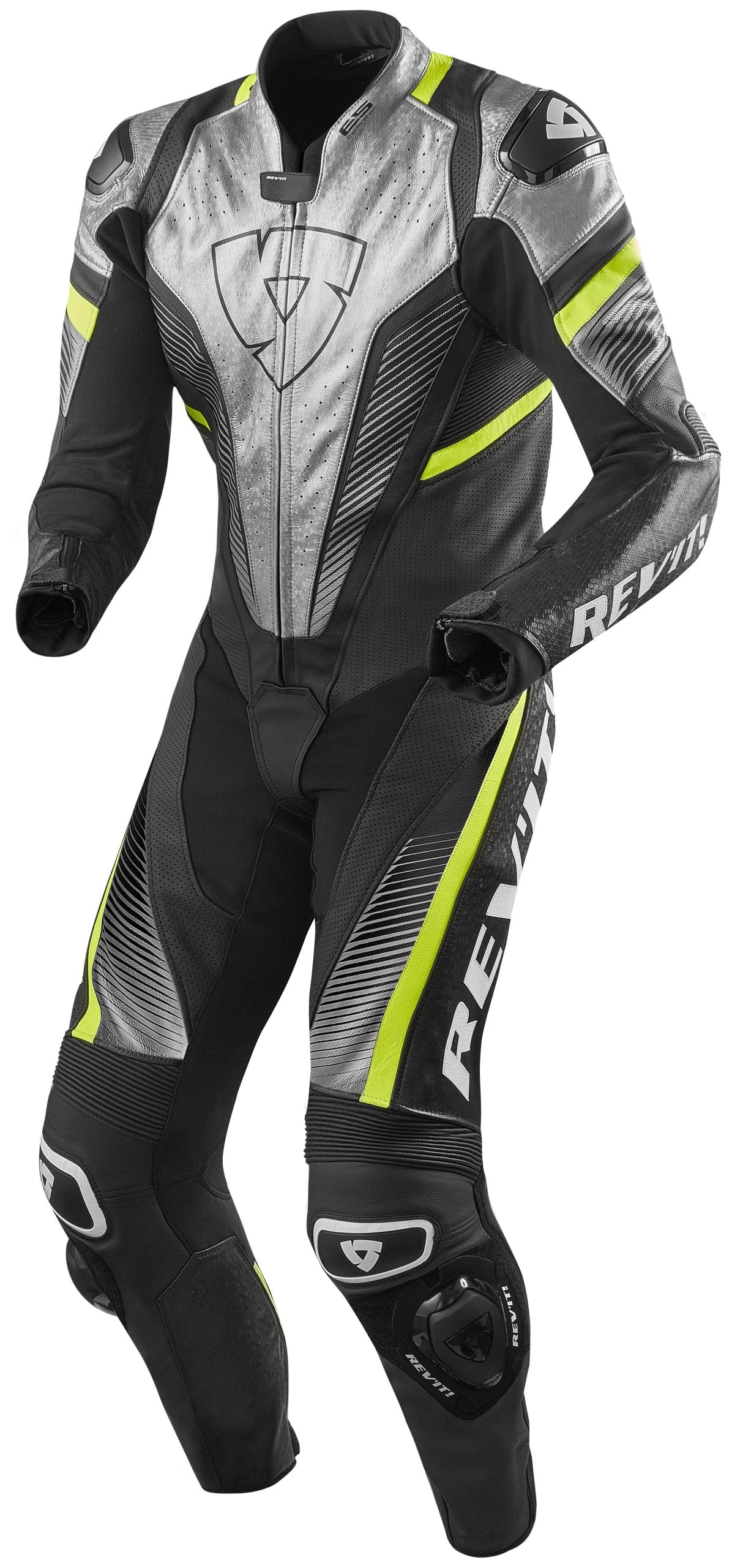 REV'IT! Spitfire Race Suit Silver/Neon Yellow / 50 [Blemished - Very Good]