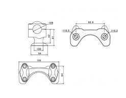Rizoma Handlebar Riser Ducati Monster 821 / 1200 / S 8 Rizoma Handlebar Riser Ducati Monster 821 / 1200 / S -Icon Store rizoma handlebar riser ducati monster8211200 s