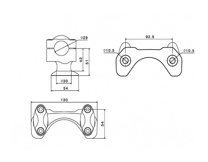 Rizoma Handlebar Riser Ducati Monster 821 / 1200 / S 5 Rizoma Handlebar Riser Ducati Monster 821 / 1200 / S - Image 3