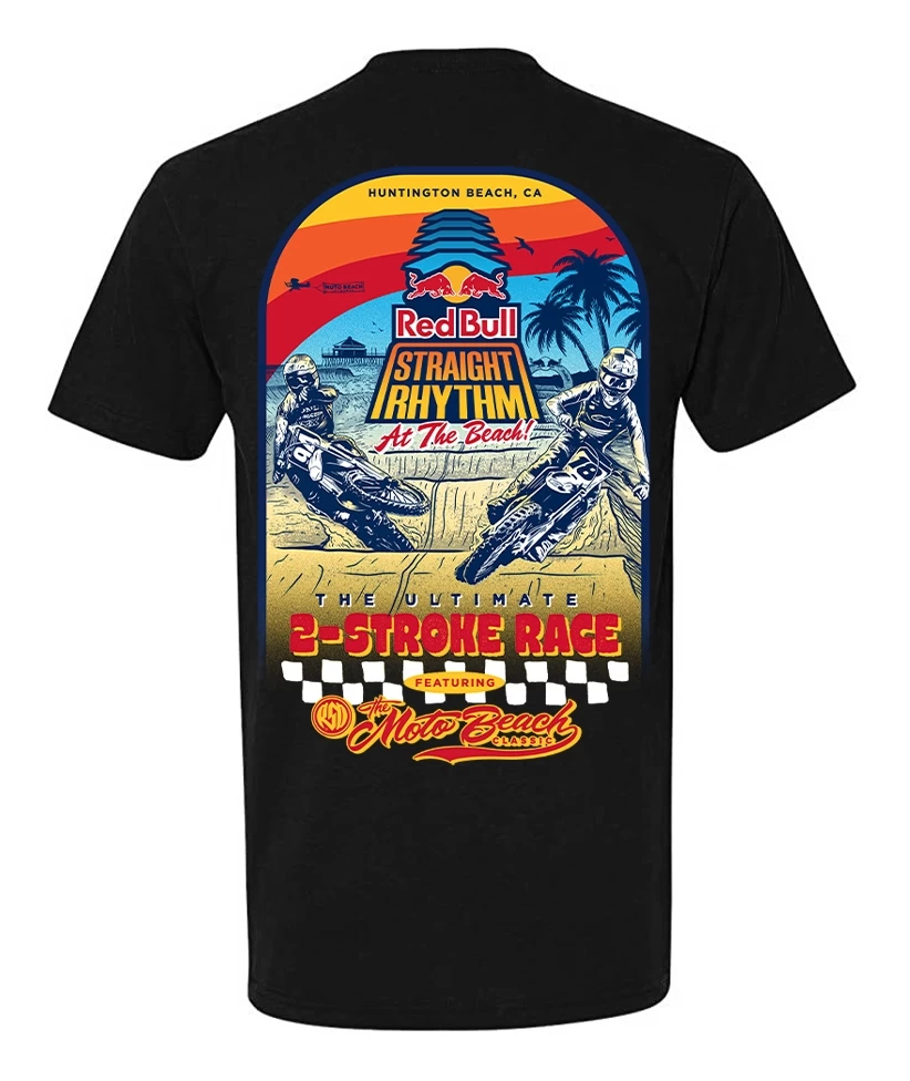 Roland Sands X Red Bull Straight Rhythm 2 Stroke T-Shirt 4 Roland Sands X Red Bull Straight Rhythm 2 Stroke T-Shirt - Image 2