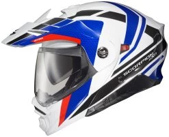 Scorpion EXO-AT960 Hicks Helmet -Icon Store scorpion exoat960 hicks helmet white blue red