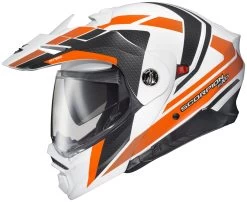Scorpion EXO-AT960 Hicks Helmet -Icon Store scorpion exoat960 hicks helmet white orange black