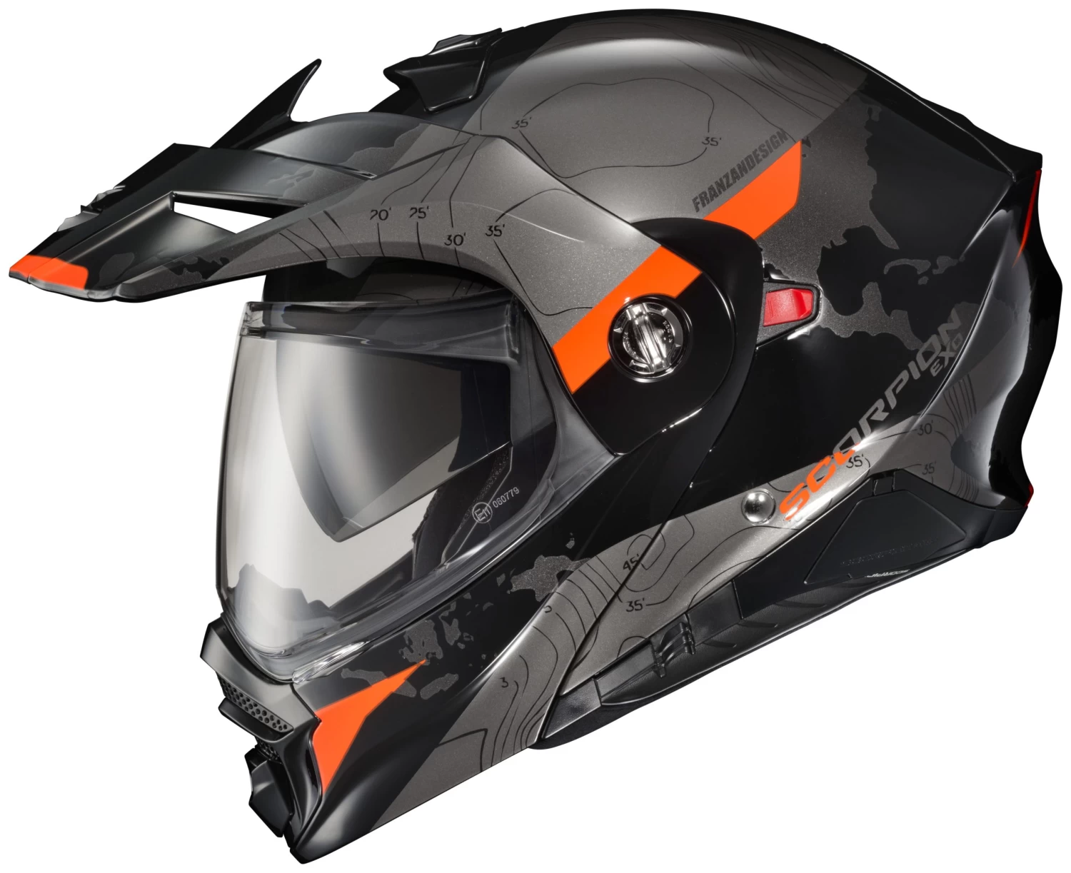 Scorpion EXO-AT960 Topographic Helmet 4 Scorpion EXO-AT960 Topographic Helmet - Image 2