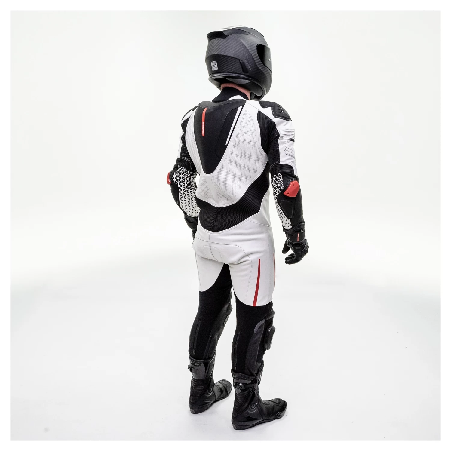 Sedici Corsa One-Piece Race Suit White/Black/Red / 54 [Blemished - Very Good] - Image 2