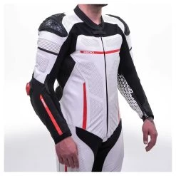 Sedici Corsa One-Piece Race Suit White/Black/Red / 54 [Blemished - Very Good] -Icon Store sedici corsa one piece race suit white black red54 blemished very good white black red 2