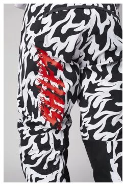 Shift Blue Label Flame Pants -Icon Store shift3lue label flame pants white black 1