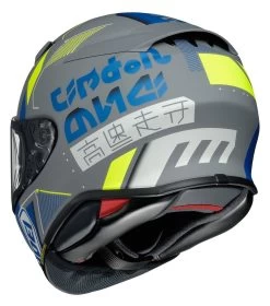 Shoei RF-1400 Accolade Helmet 9 Shoei RF-1400 Accolade Helmet -Icon Store shoei rf1400 accolade helmet grey blue yellow 3