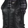 Street & Steel Nightstar Women's Leather Vest -Icon Store street steel nightstar womens leather vest