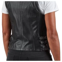 Street & Steel Nightstar Women's Leather Vest -Icon Store street steel nightstar womens leather vest 5