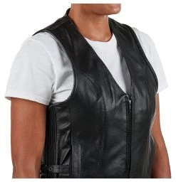 Street & Steel Nightstar Women's Leather Vest -Icon Store street steel nightstar womens leather vest 6