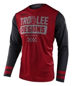 Troy Lee Designs Troy Lee GP Scout Peace & Wheelies Jersey -Icon Store troy lee gp peace wheelies jersey 1