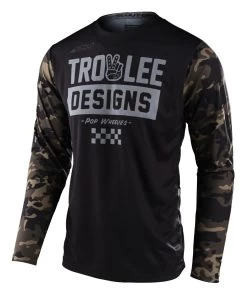 Troy Lee Designs Troy Lee GP Scout Peace & Wheelies Jersey -Icon Store troy lee gp peace wheelies jersey 2