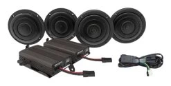 Wild Boar By Hogtunes Front & Rear Speakers & 600 Watt Amp Kit For Harley Touring 2014-2022